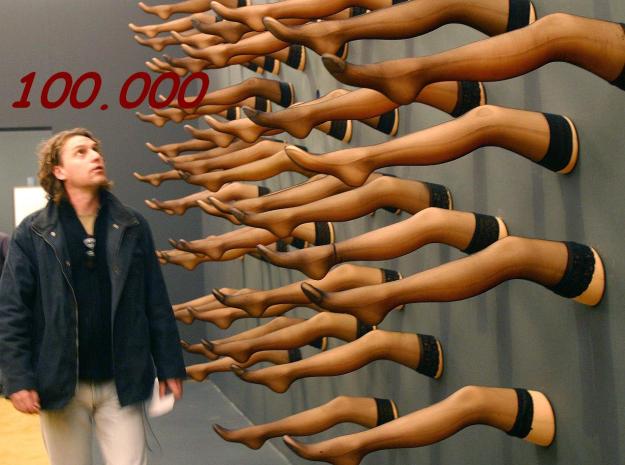 edwin bij de expo van dali